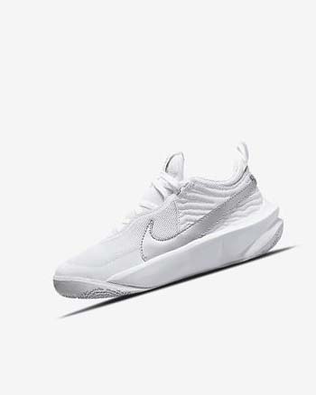 Nike Team Hustle D 10 Blancos Metal Plateados | MX 5046